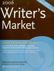 2006 Writers Market 85rev Ed Edition Brogan Kathryn Struckel