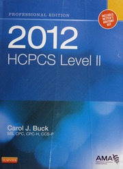 2012 Hcpcs Level Ii Buck Carol J American Medical Association