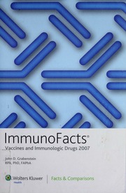Immunofacts Vaccines And Immunologic Drugs 5 Edition Grabenstein