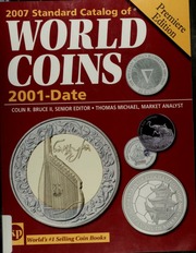 2007 Standard Catalog Of World Coins 2001date Bruce Colin R