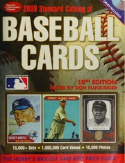 2009 Standard Catalog Of Baseball Cards Fluckinger Don