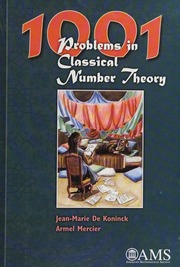 1001 Problems In Classical Number Theory De Koninck Jm Jeanmarie
