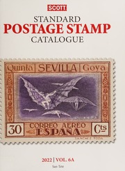 2022 Scott Stamp Postage Catalogue Volume 6 Cover Countries Sanz Scott Stamp Postage Catalogue Volume 6 Countries Sanz Jay Bigalke