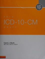 2014 Icd10cm Draft 2014 Buck Carol J Author Preceded By Work Buck
