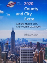 2020 County And City Extra Annual Metro City And County Data Book Gaquin
