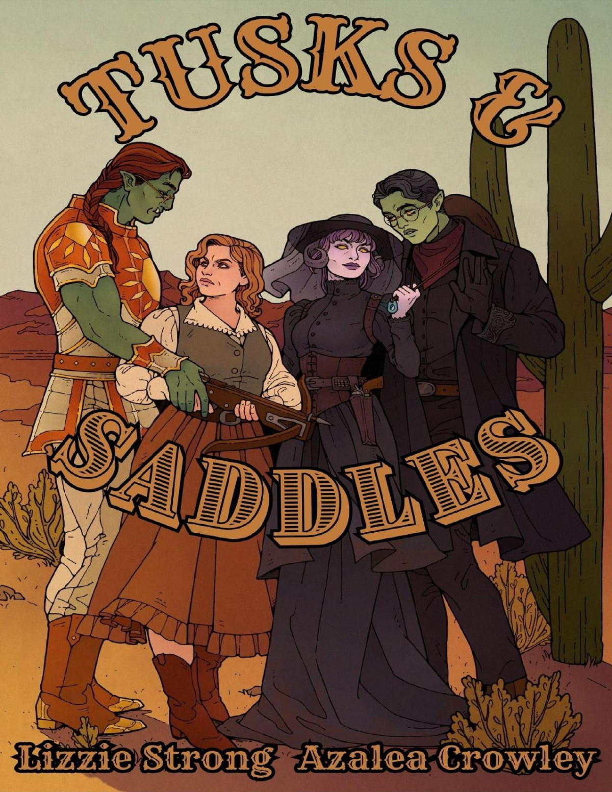 Tusks Saddles A Western Fantasy Romance Azalea Crowley Lizzie Strong