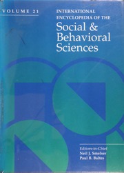International Encyclopedia Of The Social And Behavioral Sciences Volume 21 Neil J Smelser