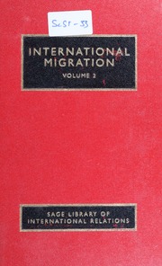 International Migration Geddes Andrew 1965 Editor Of Compilation