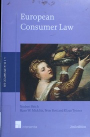European Consumer Law 2nd Edition Micklitz Hansw Author Reich