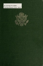 The Quartermaster Corps Operations In The War Against Germany Ross