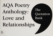 Quotation Bank Aqa Poetry Anthology Love Andrelationships Gcse Revision And Study Guide For English Literature 91 The Quotation Bank