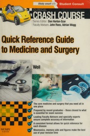 Quick Reference Guide To Medicine And Surgery Weil Leonora Author