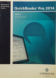 Quickbooks Pro 2014 Level 2 Trisha Conlon