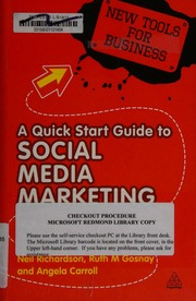 A Quick Start Guide To Social Media Marketing High Impact Lowcost Marketing That Works Richardson