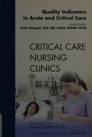 Quality Indicators In Acute And Critical Care 1 Edition Kleinpell