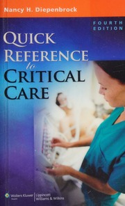 Quick Reference To Critical Care 4th Ed Diepenbrock Nancy H