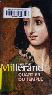 Quartier Du Temple French Edition Helene Millerand
