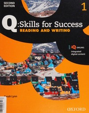 Q Skills For Success Reading And Writing 1 Lynn Sarah Author