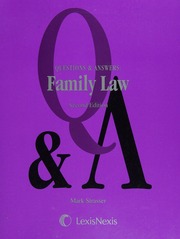 Questions Answers Family Law Multiple Choice And Short Answer Questions And Answers 2nd Ed Strasser