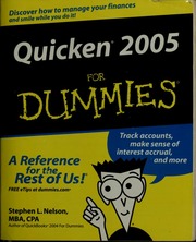 Quicken 2005 For Dummies Nelson Stephen L 1959