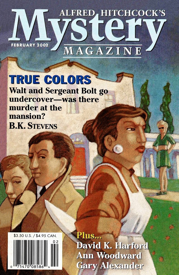 Alfred Hitchcocks Mystery Magazine Vol 47 No 2 February 2002 Gary Alexander William F Hallstead David K Harford Cathleen Jordan Molly Macrae Francis M Nevins Mike Owens B K Stevens Arthur Train Ann Woodward