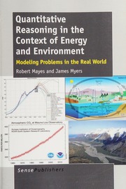 Quantitative Reasoning In The Context Of Energy And Environment Modeling Problems In The Real World Mayes