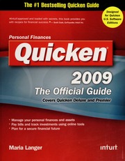 Quicken 2009 The Official Guide None Langer Maria None