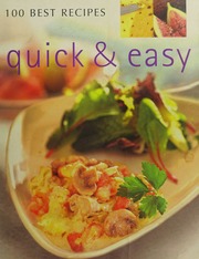 Quick Easy 100 Best Recipes Doeser Linda