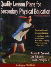 Quality Lesson Plans For Secondary Physical Education 2nd Ed Zakrajsek
