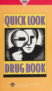 Quick Look Drug Book 2002 1st Edition Lance Leonard L
