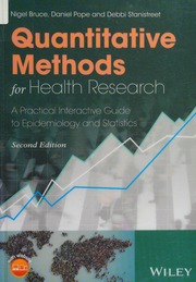 Quantitative Methods For Health Research A Practical Interactive Guide To Epidemiology And Statistics Bruce