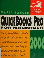 Quickbooks Pro 2006 For Macintosh Langer Maria