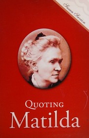 Quoting Matilda Susan Savion