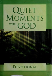 Quiet Moments With God Honors Books