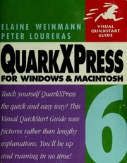 Quarkxpress 6 For Macintosh And Windows Elaine Weinmann