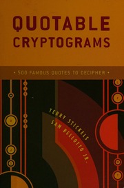 Quotable Cryptograms 500 Famous Quotes To Decipher Stickels