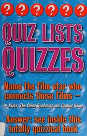 Quiz Lists Quizzes Rigby Christopher 1960