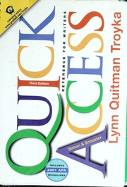 Quick Access Updates With 2001 Apa Guidelines 3rd Edition Lynn Quitman Troyka