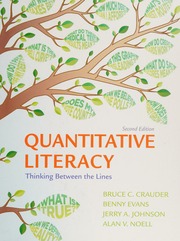 Quantitative Literacy Thinking Between The Lines Crauder Bruce