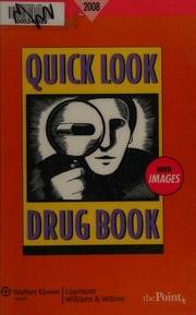 Quick Look Drug Book 2008 15 Edition Lance Leonard L