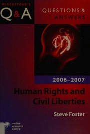 Qa Human Rights And Civil Liberties Foster Steve 1955