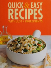 Quick Easy Recipes With Just 4 Ingredients Metro Books Firm