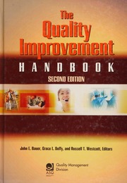 The Quality Improvement Handbook 2 Edition Bauer John E Duffy