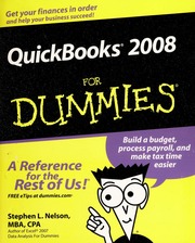 Quickbooks 2008 For Dummies Nelson Stephen L 1959