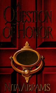 A Question Of Honor None Abrams Nita None