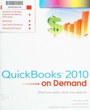 Quickbooks 2010 On Demand Perry Gail Madeira Laura