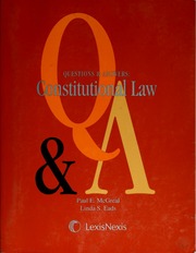 Questions Answers Constitutional Law Multiple Choice And Short Answer Questions And Answers Mcgreal