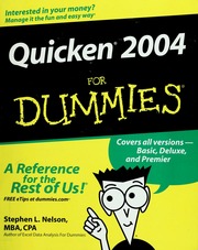 Quicken 2004 For Dummies Nelson Stephen L 1959