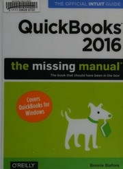 Quickbooks 2016 The Missing Manual First Edition Bonnie Biafore