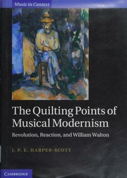 The Quilting Points Of Musical Modernism Revolution Reaction And William Walton Harperscott